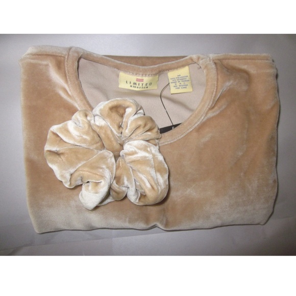 Limited Tan Velour Tee NWT - Picture 4 of 4